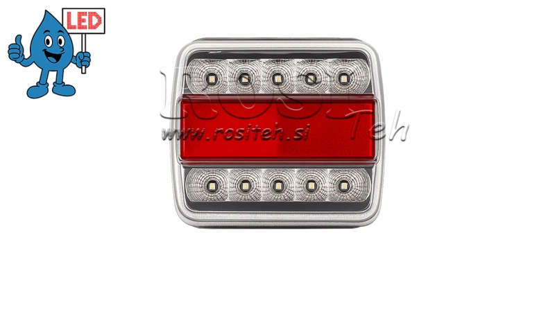 LED HÁTSÓ FÉNY TRAILERHEZ ÖSSZEVONT 4 FUNKCIÓVAL 12V FEHÉR