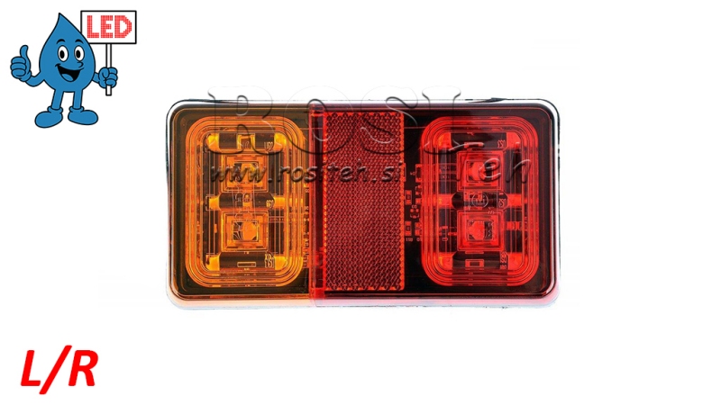 LED HÁTSÓ FÉNY 3 FUNKCIÓVAL 12V-24V KOMBINÁLT
