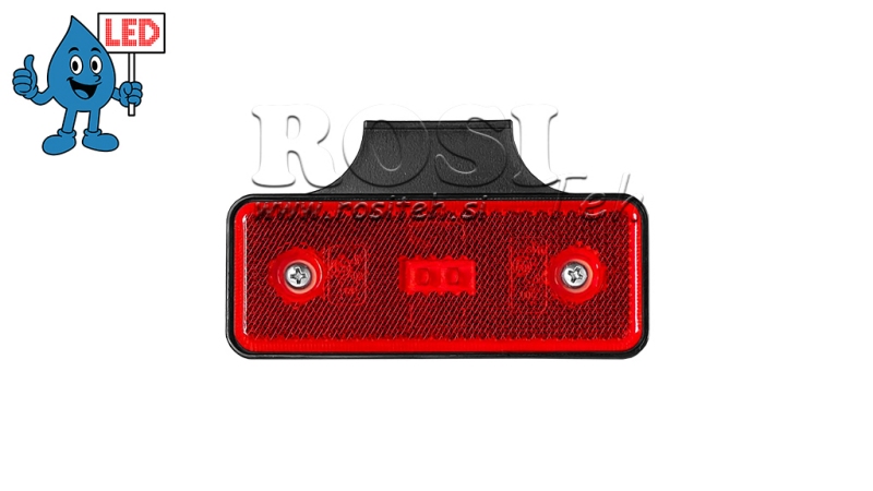 FEU DE MARQUAGE À LED ROUGE 12V