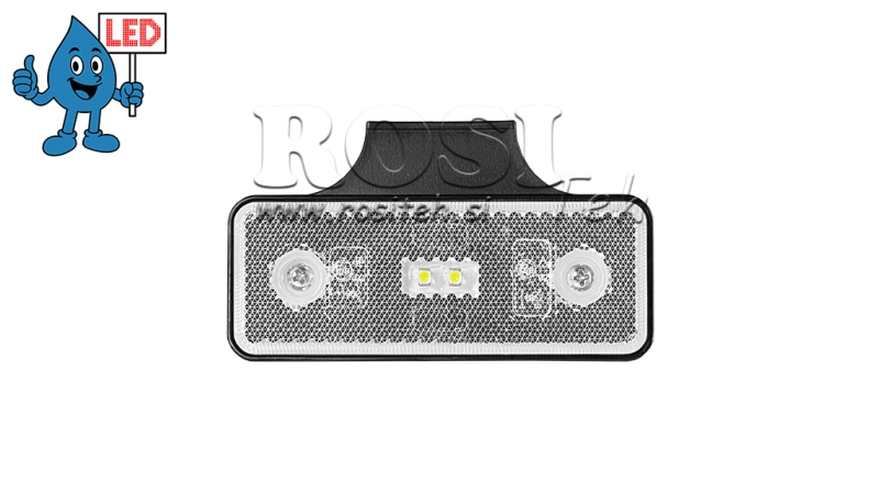FEU DE MARQUAGE À LED BLANC 12V