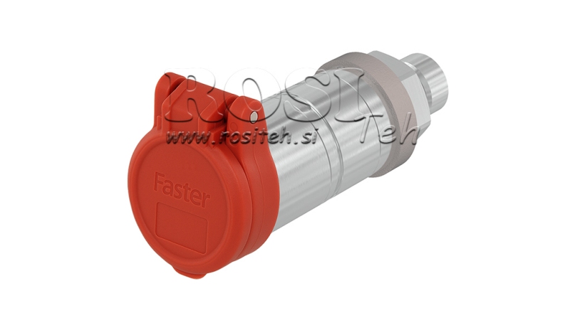 COUVERTURE PROTECTRICE ROUGE PVC COUPLAGE RAPIDE FEMELLE PUSH PULL