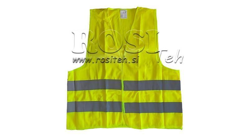 GILET DE SÉCURITÉ HAUTE VISIBILITÉ orange/jaune