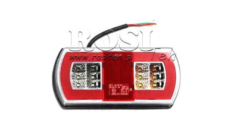 LED BAKLYS KOMBINERT 12/24V HØYRE
