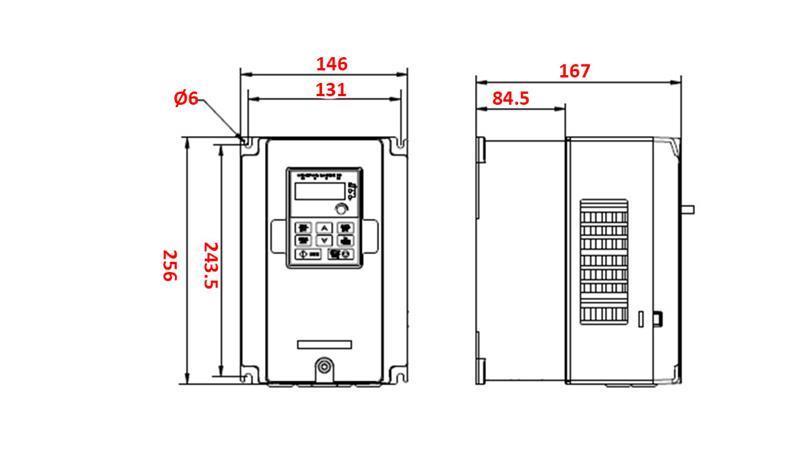 FREKVENČNÝ MENIČ-INVERTOR 3Fázy 5.5kW GD20-5R5G-4-EU