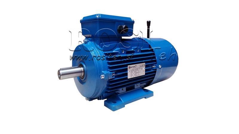 11kW-ELEKTRISK MOTOR MED BREMSER MSH160M-4_1460rpm 3Fase fødder-B3