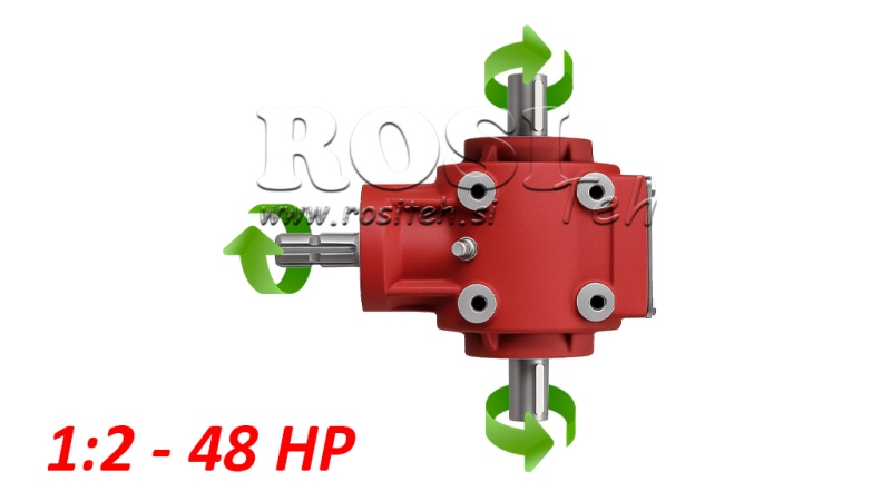 UHLOVÁ PREVODOVKA PTO-R11S 1:2 (48HP-35kW)