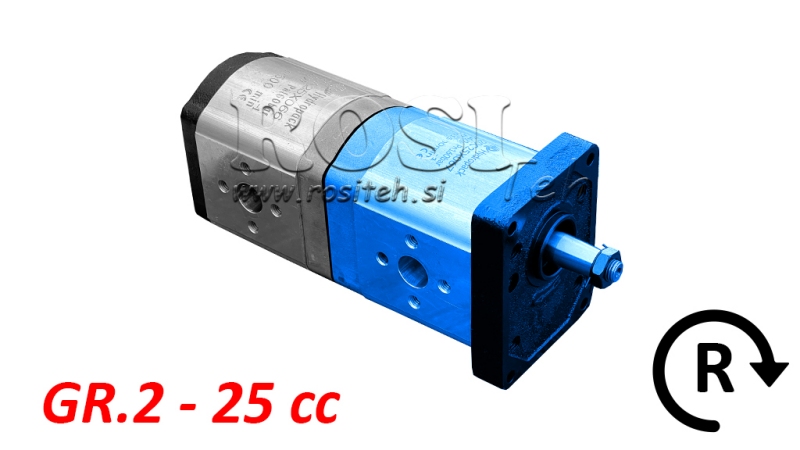 POMPE HYDRAULIQUE 20C25X067 AVANT GR.2 25 CC DROITE