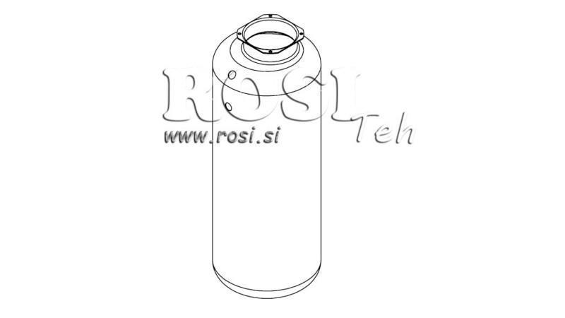 SERBATOIO METALLICO ROLL PP 30 LITRI ORIZZONTALE-VERTICALE