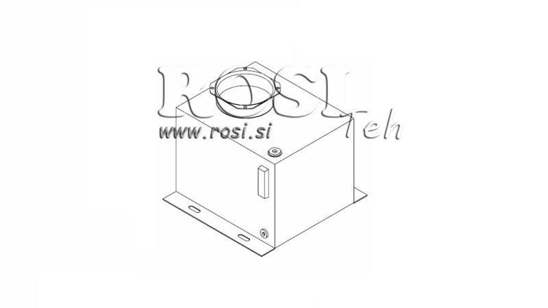 METAAL RESERVOIR DOOS PP 15 LITER HORIZONTAAL-VERTICAAL
