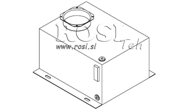 RÉSERVOIR EN MÉTAL BOÎTE PP 30 LITRES HORIZONTAL-VERTICAL