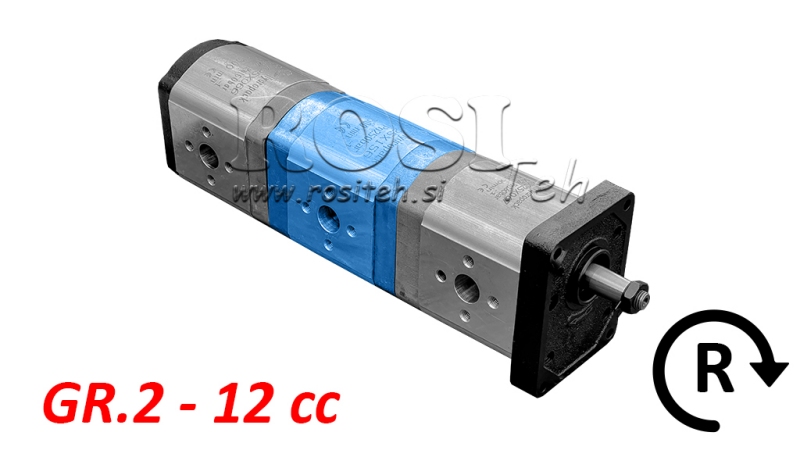 POMPE HYDRAULIQUE 20C12X156 MILIEU GR.2 12 CC DROITE