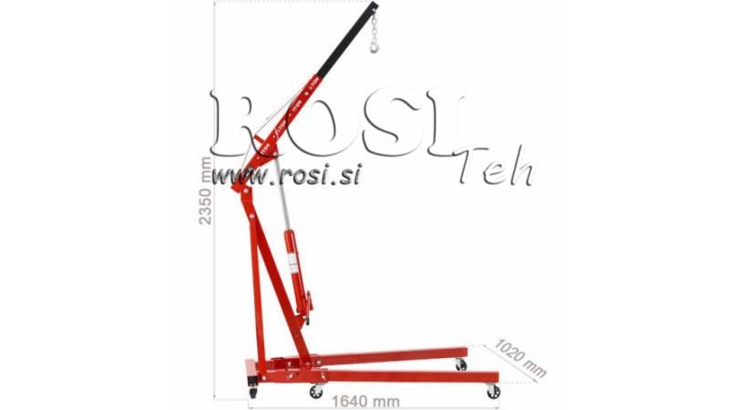 BRAS DE LEVAGE SUR ROUES 2 Tonnes