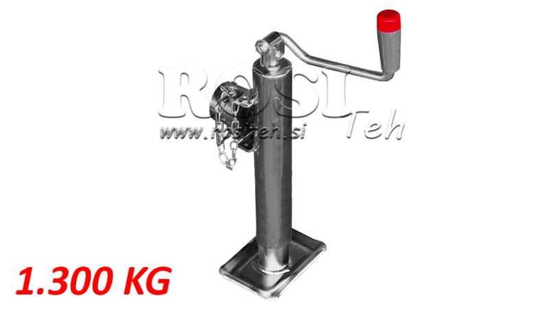 THREADED SUPPORT LEG WITH TUBE CONNECTION 1300 KG