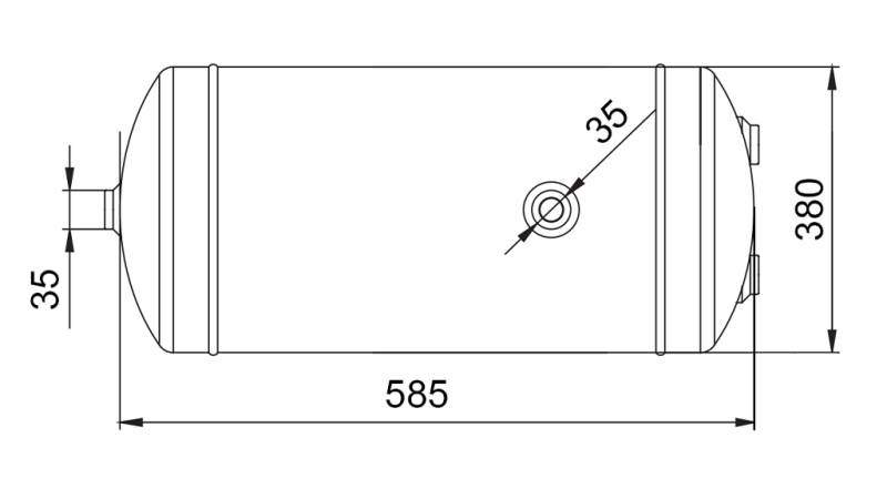 LUFTBREMSESYSTEM BEHOLDER 60 LIT 585X380 ECO