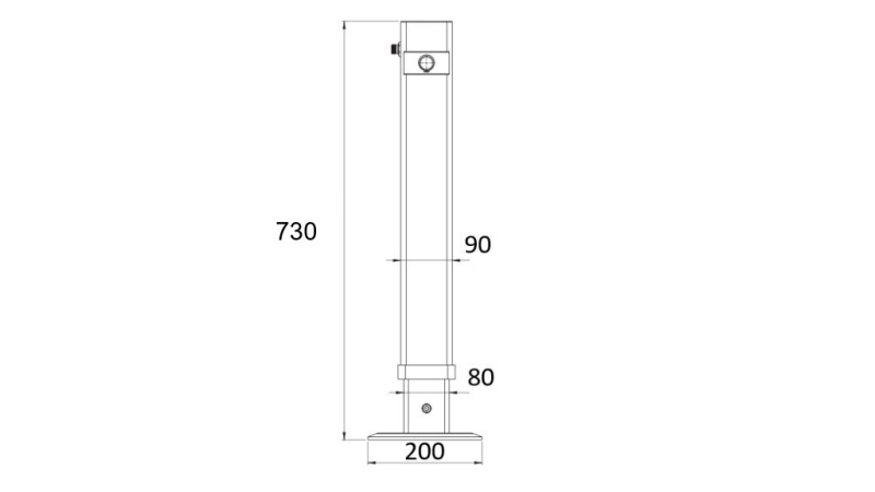 HYDRAULISK BEN DOBBELT-VERKENDE 450mm - 2.000kg