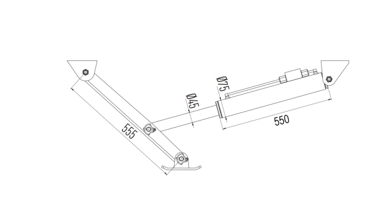 PATTES HYDRAULIQUES BIDIRECTIONNELLES 380mm - 3.100kg