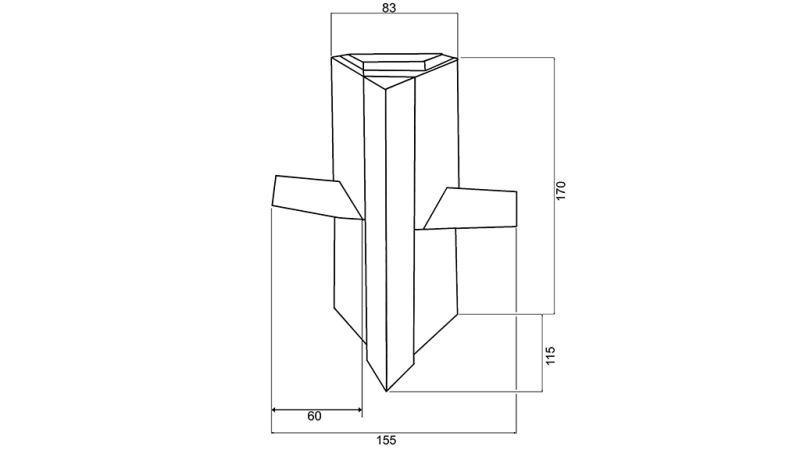 SCURE PER SPACCALEGNA - ZINCATA 170mm 12-19 ton