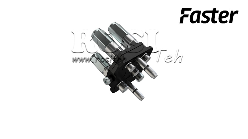 RACCORD MULTI-FASTER 5VOIES BSP 3×1/4 2×3/8 PARTIE MOBILE