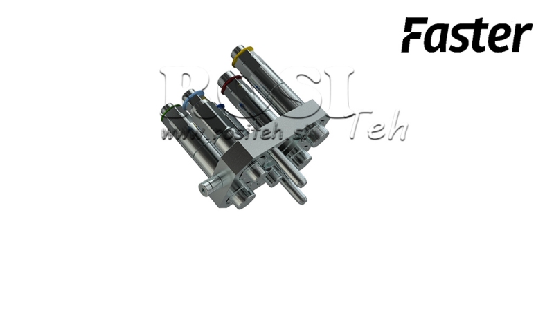 RACCORD MULTI-FASTER 3PLK 5VOIES BSP 3×3/8 2×9/16 PARTIE MOBILE
