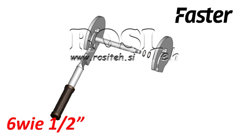 LEVIER POUR MULTI-FASTER 6VOIES 1/2 PARTIE FIXE