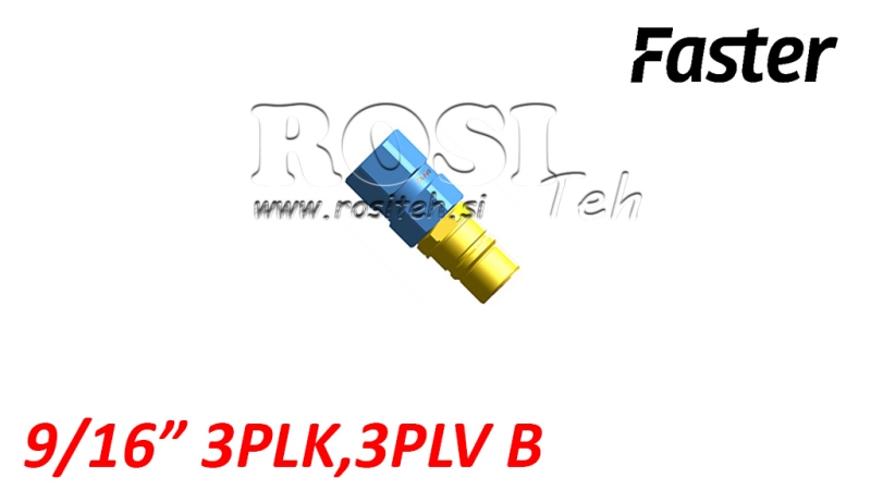 RACCORD RAPIDE MÂLE POUR MULTI-FASTER 9/16 3PLK 3PLV B PARTIE MOBILE