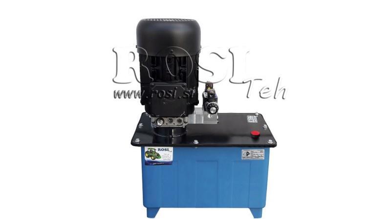 MINI HYDRAULISCH AGGREGAT 380V AC (4 kW) - 8 cc - 12 lit/min - tank 40 lit