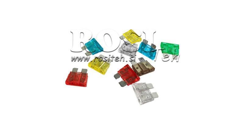 ENSEMBLE DE FUSIBLES AUTOMOBILES/TRACTEURS (10 pcs)