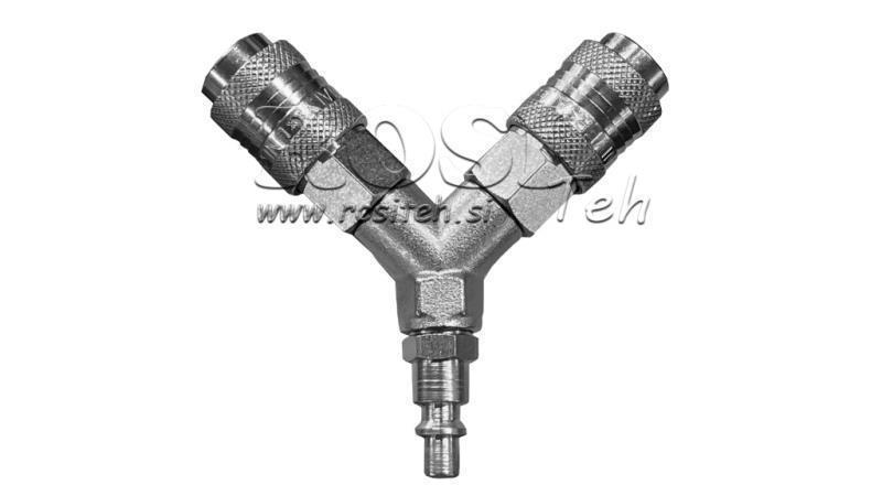 PNEUMATIC QUICK COUPLING DISTRIBUTOR Y