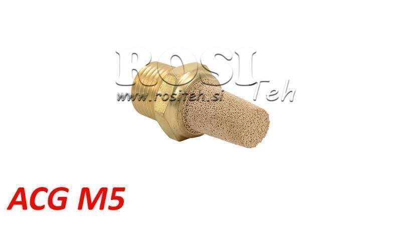 PNEUMATISK DEMPING LAGET AV BRASS ACG M5 HØY