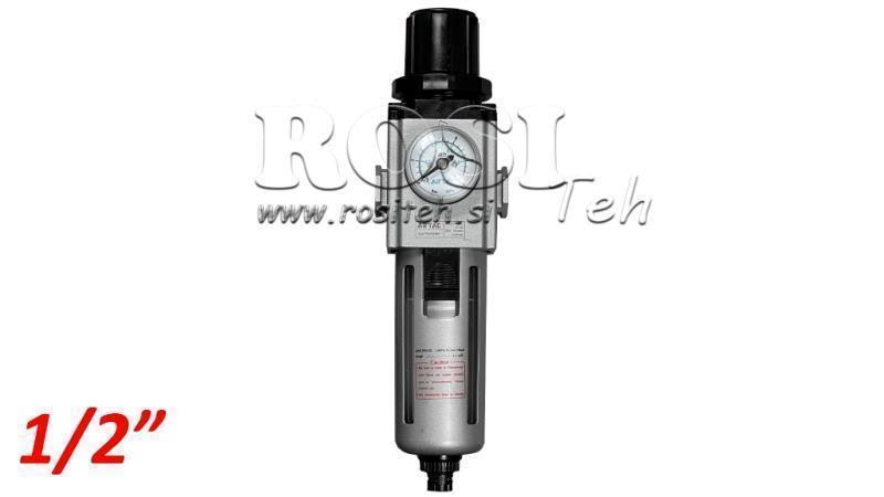 REGOLATORE FILTRO PNEUMATICO 300 G1/2 40µ 0-10b