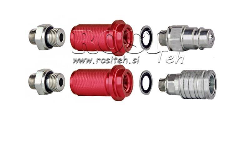 MANIGLIA PER ACCOPPIAMENTO RAPIDO MARCATURA M22-1/2 ROSSO