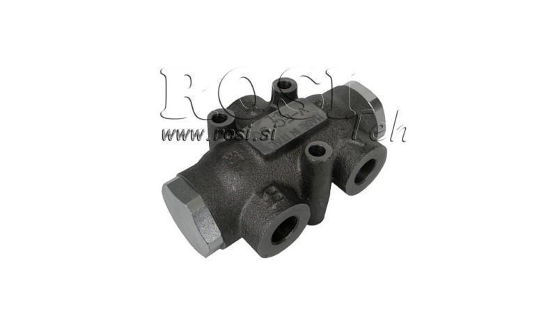 HYDRAULISCHE VERDEELKLEP STROOM V01002 6 - 10 lit - 3/8 - 250 bar (max.300 bar) V-EQ15