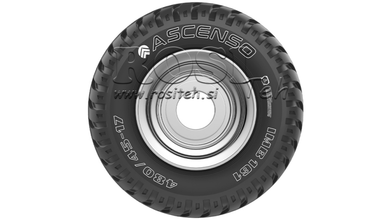 19.0/45-17 TIRE AW708 14PL WITH RIM 16,00X17