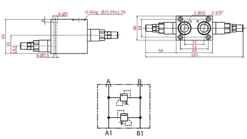 DOPPIA SICUREZZA PER VALVOLA YEAT-ASSEMBLY (AinB) 315 BAR