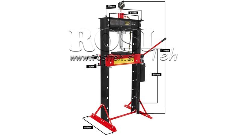 DIELŇA HYDRAULICKÝ LIS NA LOŽISKÁ 30T - dvojrýchlostný