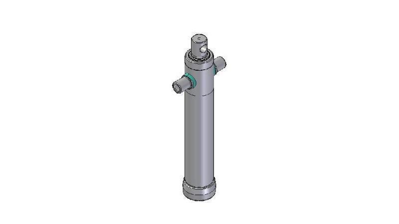 2024F -TELESKOPICKÝ CYLINDER ŠTANDARD/DIERA 2 STUPNE CESTA 795 PRIEMER 80