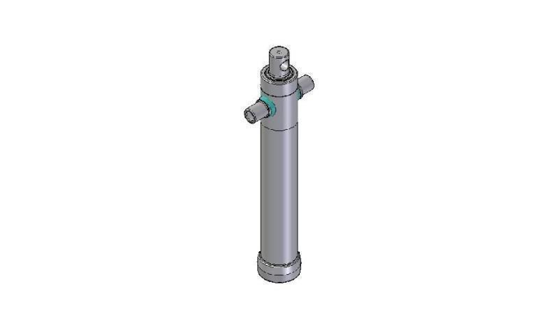 2025F -TELESKOPICKÝ CYLINDER ŠTANDARD/DIERA 2 STUPNE CESTA 895 PRIEMER 80