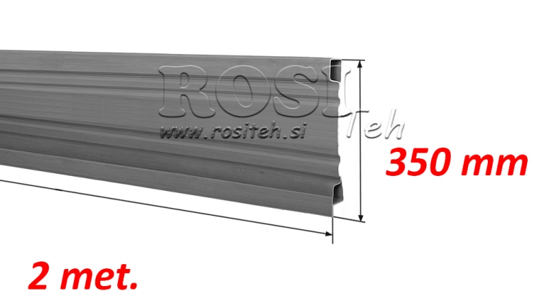 TRAILER SIDE PANEL 2 MET. - HEIGHT 350 mm