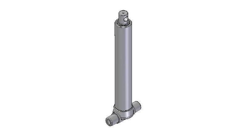 2526F - CYLINDRE TÉLESCOPIQUE INFÉRIEUR – TROU 2 ÉTAPES DÉPLACEMENT 995 DIAMÈTRE 80