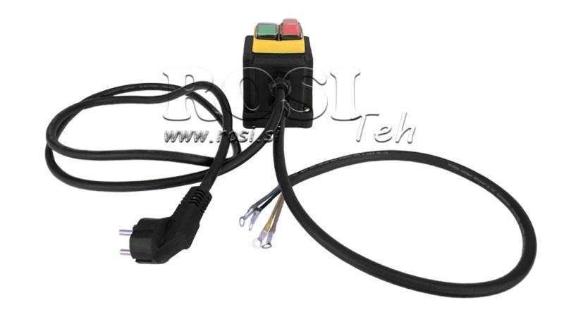 PLUG MET KABEL AAN/UIT 1 FASE (3POLE) 230V