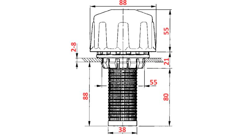 FILTRI DI RIEMPIMENTO IDRAULICI PVC GRANDE