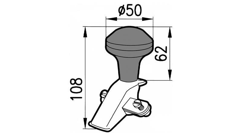 HANDVAT-BAL VOOR STUURWIEL RAND DIAMETER 360, 390, 400, 435