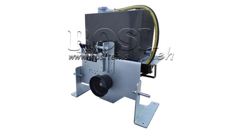 AGGREGATO IDRAULICO PER TRACTOR CAPACITÀ 70lit FLUSSO 53lit/min 4XP80 - CON RADIATORE D'OLIO