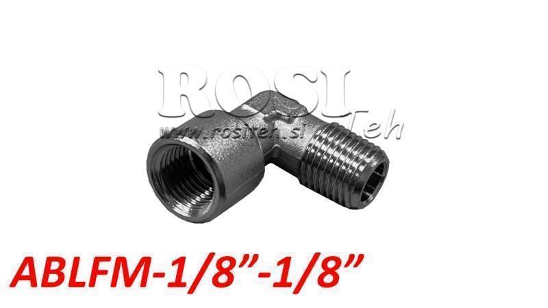 PNEUMATISCHE CLASSIC HOEK AANSLUITER ABLFM-018-018