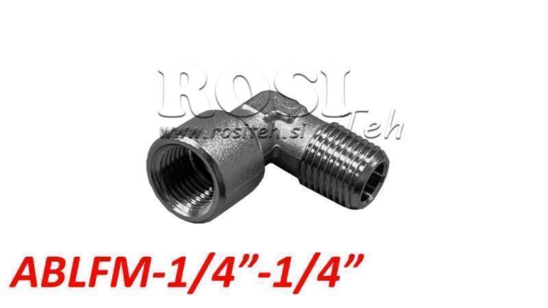 PNEUMATISCHE CLASSIC HOEK AANSLUITER ABLFM-014-014