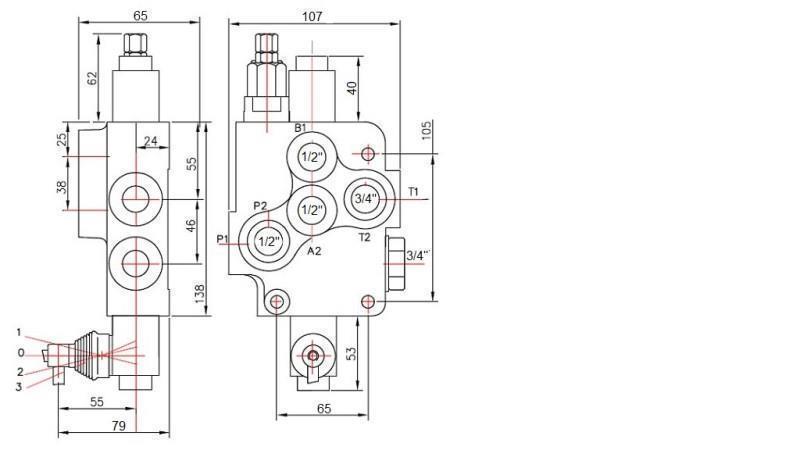 SOUPAPE HYDRAULIQUE 1xP80