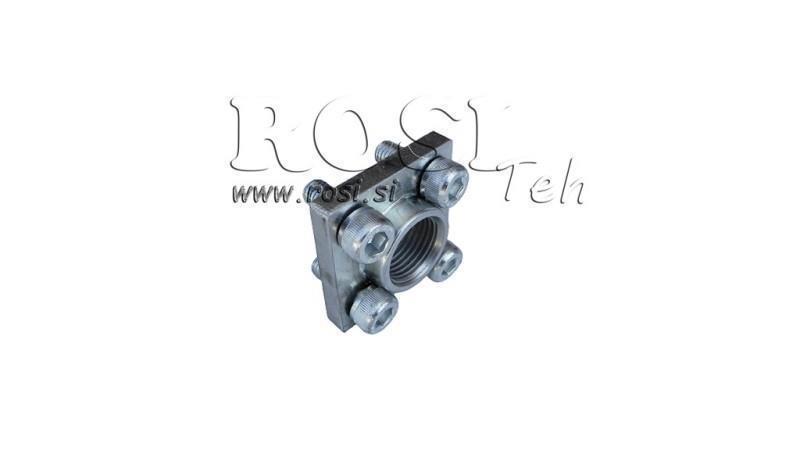 CONNEXION DE TUYAU 3/8 - FLANGE PLATE fi 30