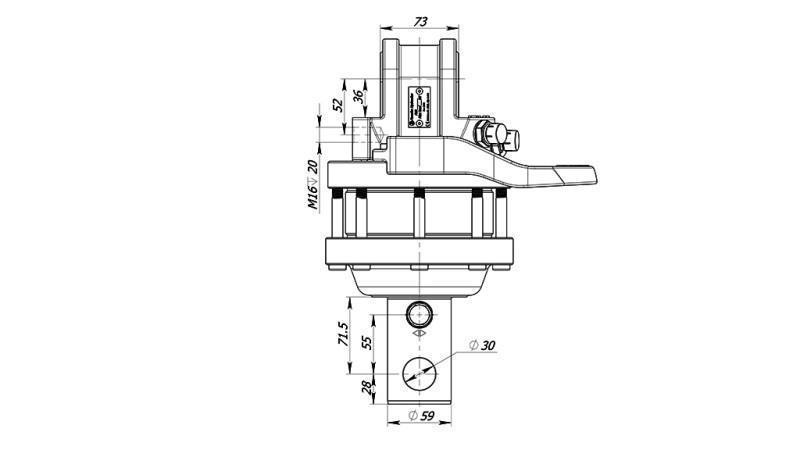 HYDRAULISCHE ROTATOR 4500/2500 KG MET AS