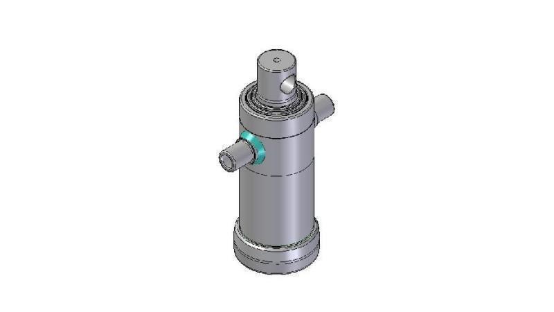 3031F -TELESCOPIC CYLINDER STANDARD/HOLE 3 STAGES STROKE 593 DIAMETER 112