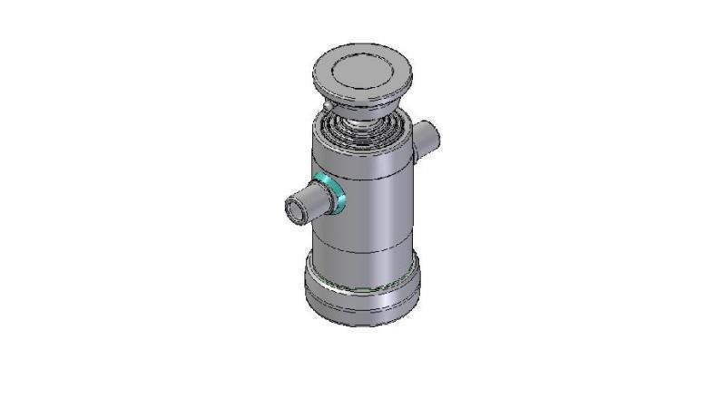 3061S -TELESCOPISK CYLINDER STANDARD/KUGLE 4 TRIN SLAG 590 DIAMETER 112